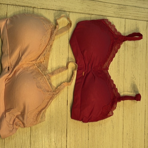 Natori Pink and Burgundy Bras - Picture 2 of 3